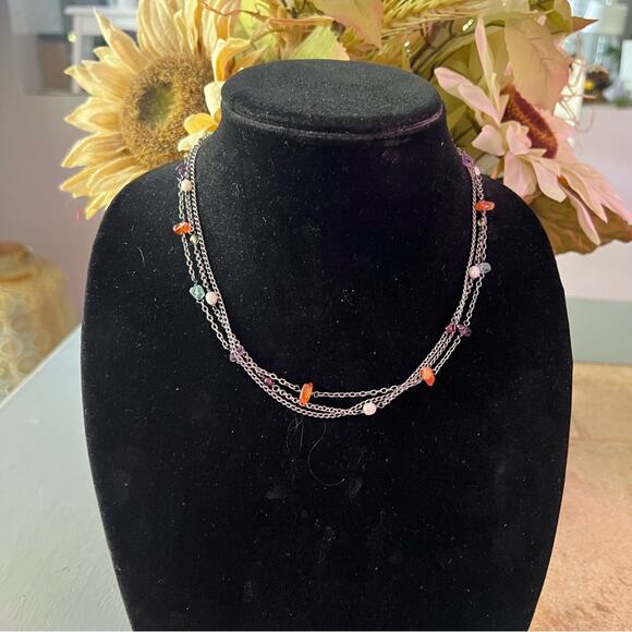 Silpada 925 Sterling Silver Multi Chain Necklace - Picture 9 of 9